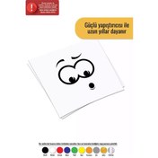 Resim Klozetteki Şaşkın Sticker Oto Motor Laptop Duvar Folyo Sticker 40 X 44 Cm 