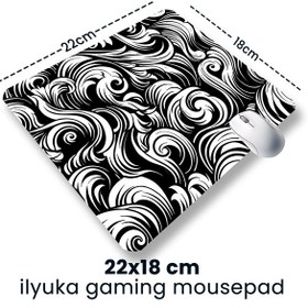 Resim Black And White Abstract Patterns 22x18cm Mp362218 Mini Mousepad 