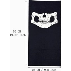 Resim Nacario Mey Ithalat® Motorcu Boyunluk Baf Buff Bandana 25X48 cm Model 7 