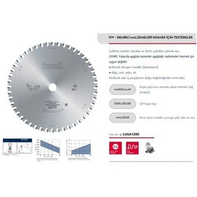 Resim Freud 305 x 80 Lu6a Metal Elmas Testere 