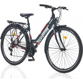 Resim Corelli Byme 28 18 Bayan Şehir Bisikleti Gri-Kırmızı 