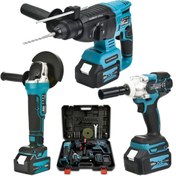 Resim prohummer Akülü 58vf Ultra 3lü Set Kırıcı Delici Hilti Taşlama ve Somun Sökme PH023 