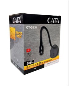 Resim Cata Ct-5232 3 Watt Baykuş Ledli Aplik Günışığı Siyah 