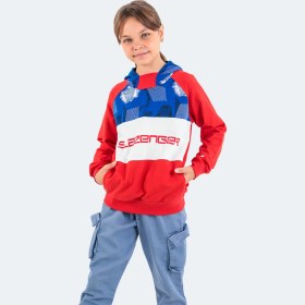 Resim Slazenger DRAGICA IN Unisex Çocuk Sweatshirt Kırmızı 