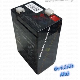 Resim 6V 4Ah Akü - HHM - Ttec 6V 4Ah Bakımsız Kuru Akü 4 Amper 6 Volt Battery - 6 VOLT AKU 4 AMPER 