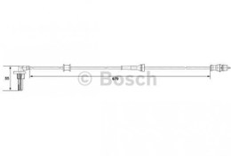 Resim TEKERLEK DEVIR SENSORU ARKA SAG RENAULT KANGOO KANGOO 1.2 1.4 1.5 DCI 1.9 DCI EXPRESS 03 07/YUKSELTILMIS TASIMA YUKU ICIN DEGIL BOSCH 0265007533 OEM Bosch