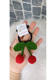 Resim Kirazlı Lastik Toka - Kiraz Toka Bordo 