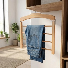 Resim Koçtaş Ahşap Pantolon Askısı Naturel 