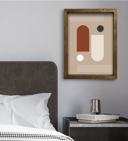 Resim Bk Gift Yatak Odası Konseptli Doğal Masif Ahşap Çerçeveli Tablo 4 (551112325) 