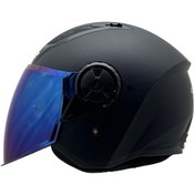 Resim LS2 AIRFLOW 2 MAT SİYAH KASK MAVİ CAM 