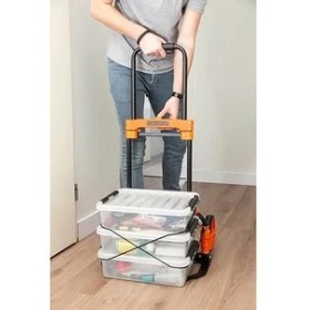 Resim + Decker BH202 90KG Katlanır El Arabası 