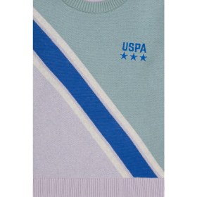Resim U.S. Polo Assn. Erkek Çocuk Mint Renk Düz Yaka Kazak Trend Stil 50315608-VR090 