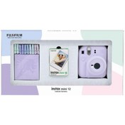 Resim Fujifilm Instax Mini 12 Pembe Fotoğraf Makinesi - 10'lu Film ve Mandal Bundle Box Fujifilm