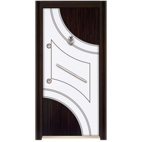 Resim Çelik Kapı Modelleri Ahşap Kaplama Düz Model Daire Kapısı Sol 11 
