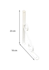 Resim Ferforje Raf Altı No:3 Beyaz 