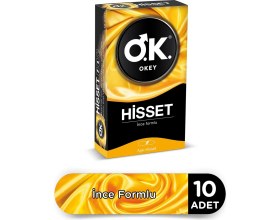 Resim Okey Hisset Prezervatif 10lu 