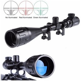 Resim 4-16x50 Aoeg Zoomlu Dürbünü Çift Işıklı Kırmızı,yeşil Kaynaklı Avcılık Dürbün Açık Sarı 