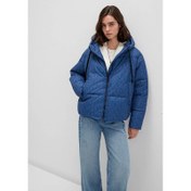 Resim Mavi Loose Fit Kadın Şişme Mont (M1110706-90368) 