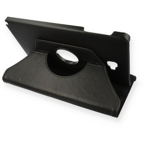 Resim HappyCase Samsung Galaxy P580 Tab A 10.1 Kılıf 360 Tablet Dönerli Kılıf - Siyah 