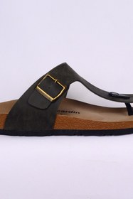 Resim Pierre Cardin 7542 Haki Erkek Parmak Arası Rahat Taban Terlik 