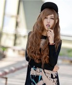 Resim Lebıhmurah Wg1570 Cosplay Peruk Nikzi Eğimli Mısır Haşlama 65cm 210g 