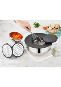 Resim Noble Life 4 Parça Rendeli Karıştırma Ve Saklama Kabı Çok Renkli 