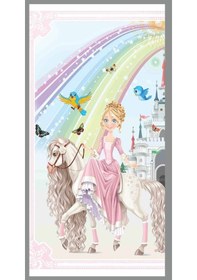 Resim Brillant Latex Kaymaz Taban Çocuk Halı-Rainbow Hl11276.801-(100X1 Çok Renkli 