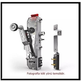 Resim Deltatek Dk02a Yarı Otomatik Çift Emniyetli Asansör Kapı Kilit Sağ 