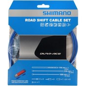 Resim Shimano Dura-Ace 9000 Vites Kablo Seti Polımer Mavi(y63z98991) Siyah 