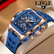 Resim LIGE Yeni Varil Erkek Saati Stil ile Bilgeliğin Mükemmel Kombinasyonu Sporronograf Çok Fonksiyonlu Tarihli Silikon Kayış Kuvarsı Hediye için ideal tür, Dijital erkek saatleri, mekaniki erkek kol saati ile akıllı bilezik, Günlük Saat,Erkek Kol Saati,Şık Kronograf,Modern Tasarım,Hafif Saat,Hassas Kuvars,Erkekler için kol saati,Analog Saat,Profesyonel Giysi,Günlük Tarz 