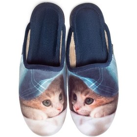 Resim Twigy Kitten Kadın Ev Terliği Mavi 36/41 AA0065 Çok Renkli 