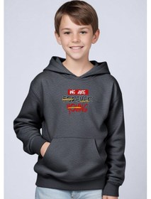 Resim Panios Kids 3'lü Kapüşonlu Kanguru Cepli Baskı Detaylı Erkek Çocuk Sweatshirt Çok Renkli 