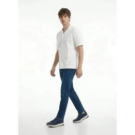Resim gmg firenze Gmg Fırenze Beyaz Erkek Regular Fit Geometrik Desenli Gömlek GU26MSS02204 
