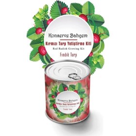 Resim Emt Pazarlama® Konserve Bahçem Evde Konservede Fındık Turp Yetiştirme Kiti 