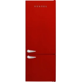 Resim Vestel Retro NFK52001 Kırmızı No-Frost Buzdolabı 