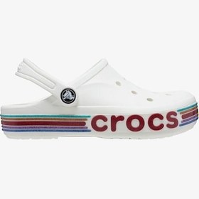 Resim Crocs 209730 Bayaband Rainbow Glitter Clg K Beyaz Çocuk Terlik Beyaz 