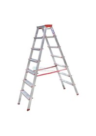 Resim Yedi Basamaklı Ev Tipi Katlanır Alüminyum Merdiven 