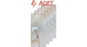 Resim PremiumPort Mermer Desenli Köpük Pvc Duvar Paneli 30X60 Cm, 4'lü Set, 0.72 M² 