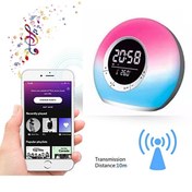 Resim Kensa HOPARLÖR P11 BLUETOOTH TERMOMETRE SAAT VE SAATÇALAR LED MÜZİK ÇALAR RENKLİ AMBİYANS VE IŞIKLAR 