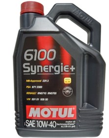 Resim Motul 6100 Synergie + 10w-40 4 Zamanli Otomobiller Yuksek Performans %100 Sentetik 5 Litre Motor Yag 