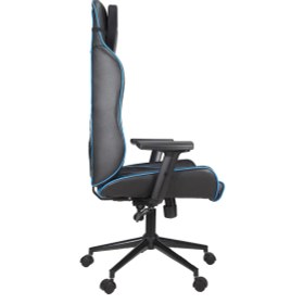 Resim RebelX Square Kumaş Kaplama Oyuncu Koltuğu – 3D Kolçak, Bel ve Boyun Yastığı, Ayarlanabilir Yükseklik, Turkuaz 