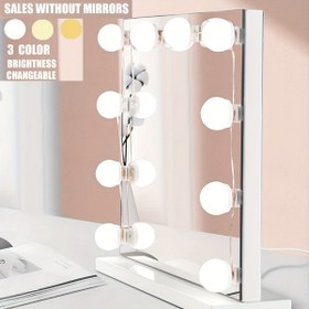 Resim 3 Renk Ayarlanabilir LED Makyaj Aynası Işıkları - 8 Parlak Ampul, USB Güçlü, Hollywood Stili, Dolap veya Makyaj Masası için Mükemmel, Yatak Odası Dekoru için İdeal, Makyaj Aynası Dolgu Işığı, İdeal Anneler Günü Hediyesi, Makyaj İstasyonu | Modern Makyaj Işığı | Ayarlanabilir Parlaklık, Makyaj Masası 