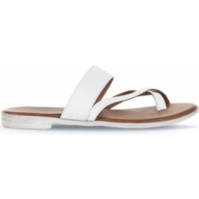 Resim Bueno Shoes Beyaz Deri Kadın Parmak Arası Terlik 01WQ2012 01WQ2012 