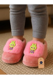Resim miraluni Peluş Çocuk Panduf ve Ev Botu – Yumuşak Tabanlı, Sıcak Tutarlı, Kaymaz Ev İçi Kışlık Patik 