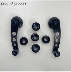 Resim Topshop1 1 Takım Evrensel Alaşımlı Araba Pencere Kolu Black İle Otomobil Camlarınızı Yükseltin 