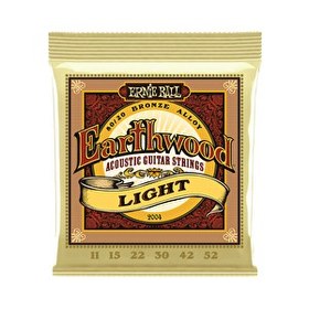 Resim Ernie Ball P02004 Earthwood Light 80/20 Bronze 0.11 - 0.52 Akustik Gitar Teli 
