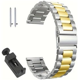 Resim Oldfriend 16mm 18mm 20mm 22mm 24mm Paslanmaz Çelik Kayış Akıllı Saat Ve Klasik Saatler İçin Uyumlu 