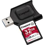 Resim Kıngston 32GB Sdhc Class 10 Hafıza Kartı +Kart Okuyucu MLPR2/32GB 