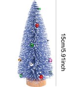 Resim Homyl Masa Üstü Yapay Yılbaşı Ağacı Masaüstü Mavi-15cm 