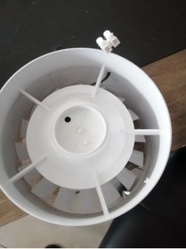 Resim Hakim Havalandırma Fansan TB Banyo Wc Mutfak Için Plastik Ø200 Boru Tipi Fan 